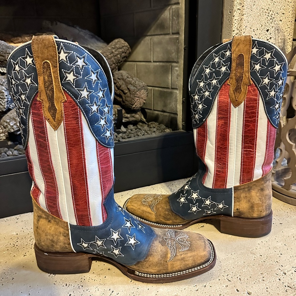 JB. Dillon Old Glory Boots 10 1/2 D